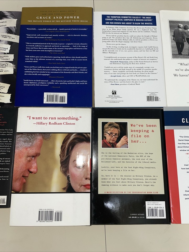 Bill and Hillary Clinton Biographies / Exposés Lot of 10 Books 1996 ...