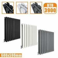 Image of Designer Oval Column Radiator Horizontal Vertical Radiator Central Heating UK