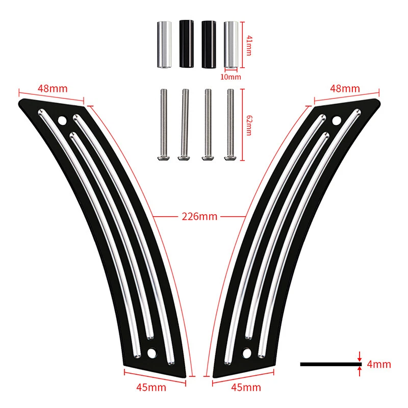 Conjunto interno de substituição de painel de maçaneta de porta de metal para Volkswagen Beetle 1998-2010 - Imagem 2 de 4