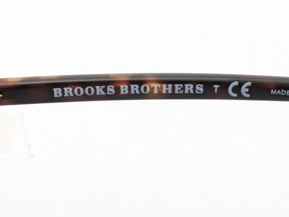 Gafas Brooks Brothers BB1044 1001 rectangulares doradas media montura para hombre 56 mm Foto 4 de 4