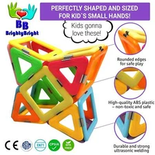 Building Toys Building Stacking Tiles Block Set 40/pc Best Gift for Boys Girls