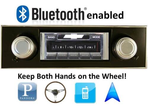 Bluetooth Enabled Stereo 1969-1977 Chevy Camaro New AM FM Radio USB iPOD 300w