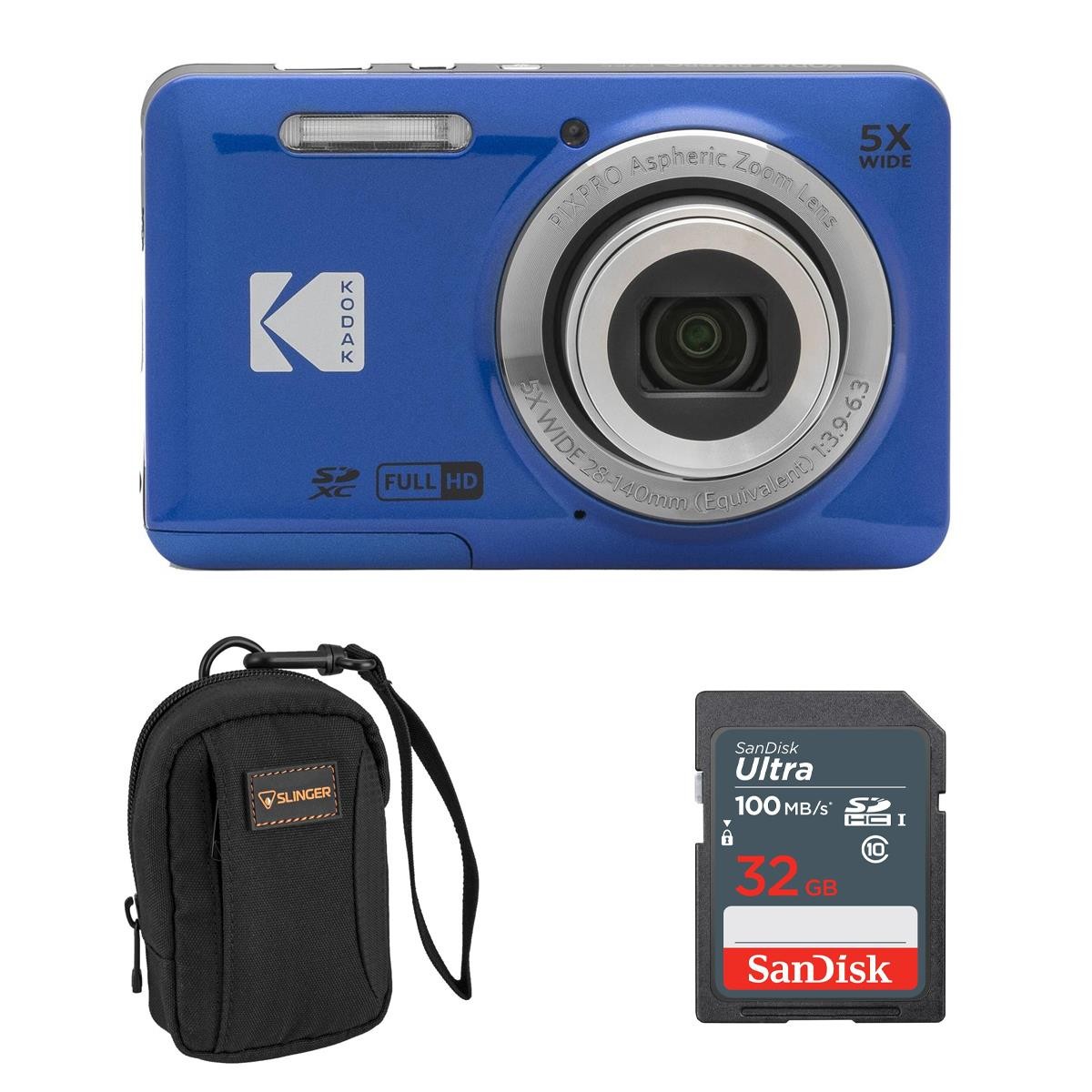 Kodak KODAK PIXPRO FZ55-BK 16MP Digital Camera 5X Optical Kodak KODAK PIXPRO FZ55-BK 16MP Digital Camera 5X Optical