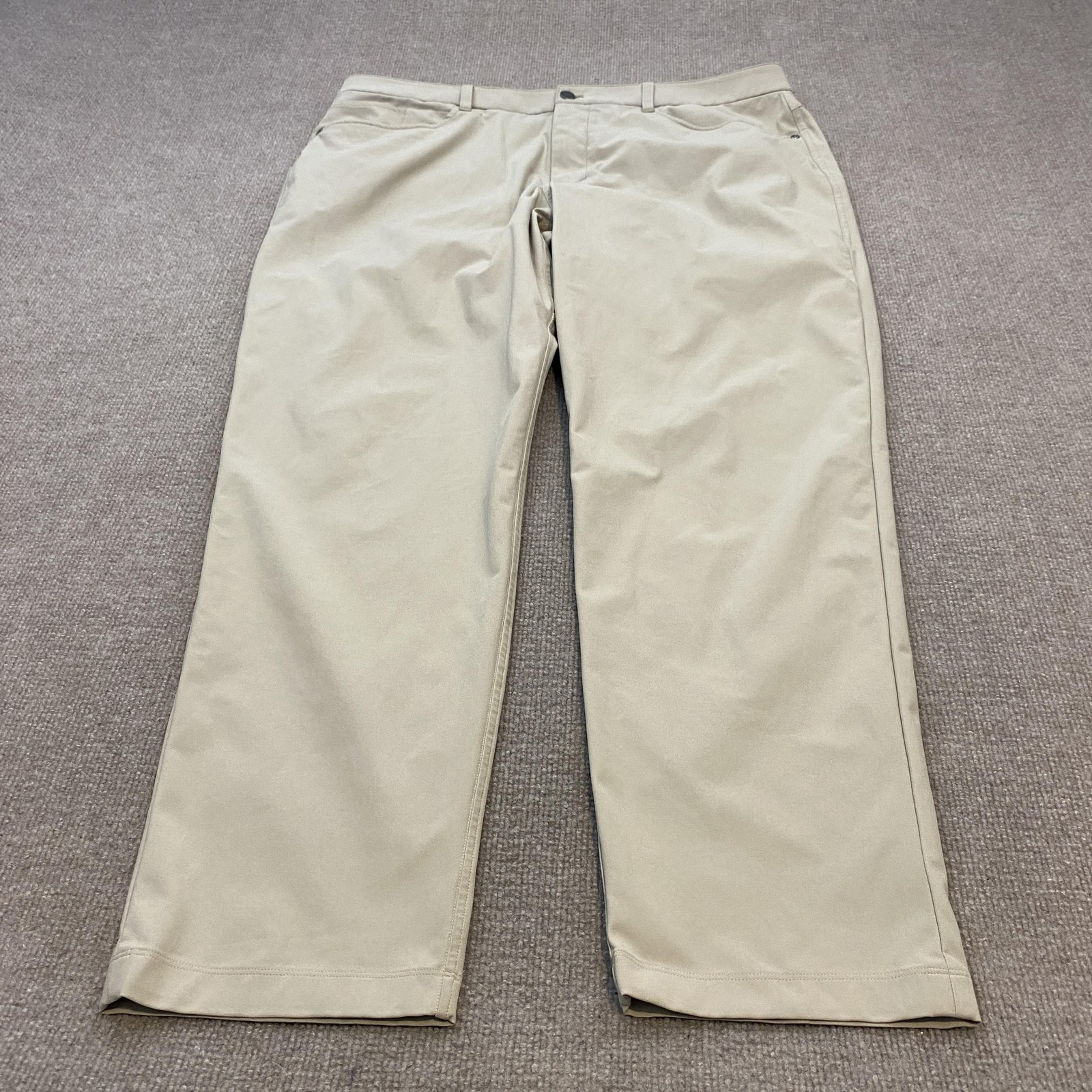 Lululemon Pants Mens 38x30 Beige Performance Chino Stretch Casual Golf Travel