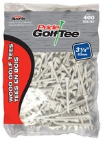 Pride Golf Tee, 3-1/4 inch Deluxe Tee 400 Count, White
