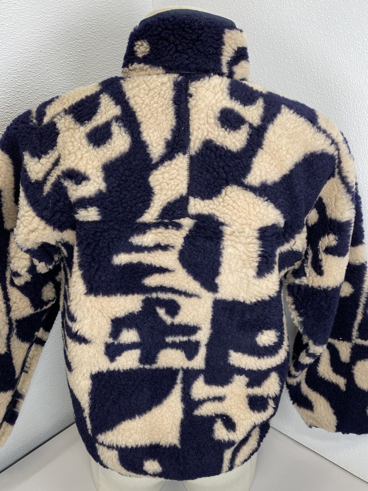 Patagonia Unisex Jacket Navy/Tan Size M XS/W S Natural Blend Retro Cardigan thumbnail 3