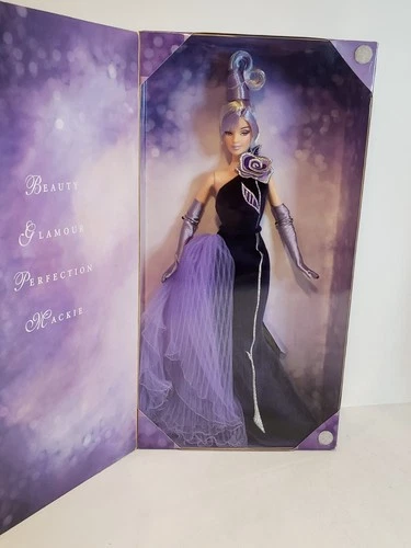 THE STERLING SILVER ROSE BOB MACKIE BARBIE DOLL 2001 AVON MATTEL 53865 NRFB - Picture 1 of 9