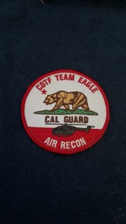 Counterdrug Task Force team Eagle Cal Guard Air Police Patch RARE California CA