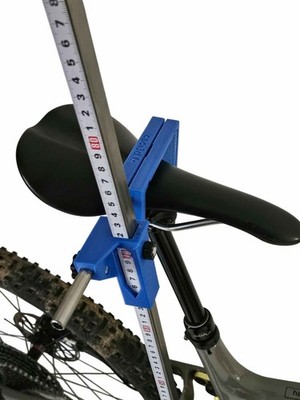 Fahrradsattelhöhen- und Tiefenmesswerkzeug (Bike Fitting)
