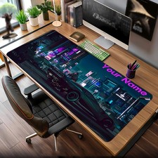 40 90cm cyberpunk 2077 Themed mouse pad non-slip rubber desk mat customizable na
