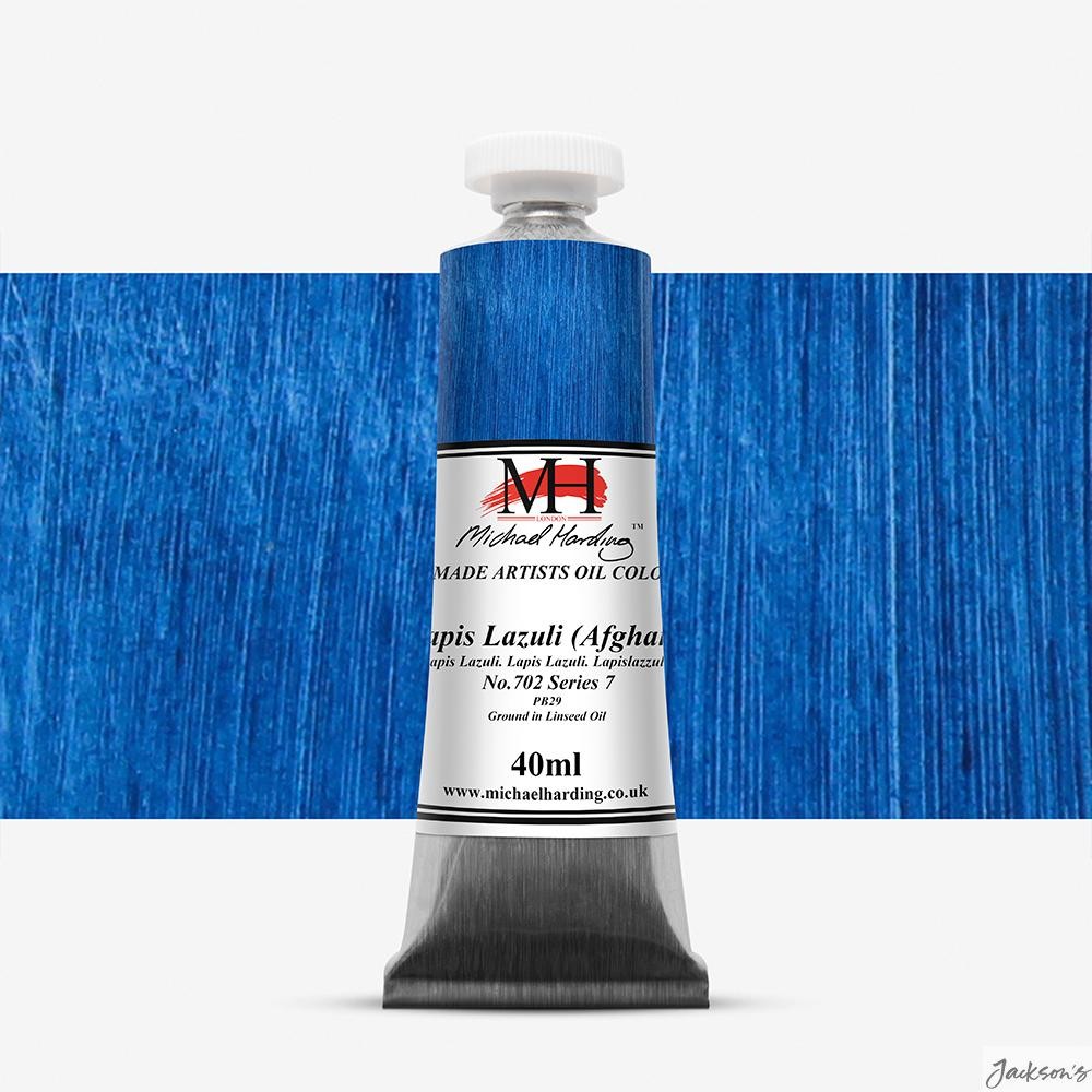 Michael Harding Artists Oil Paint Linseed Oil 40ml Lapis Lazuli Afghan S7 Art...