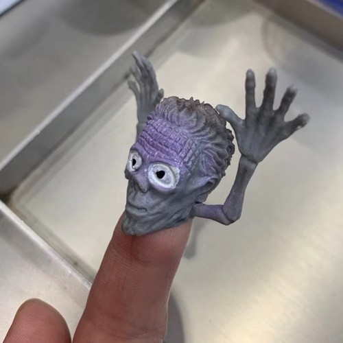 6 Pcs Soft Halloween Ghost Head Finger Toys Telling Story Puppets Hand Toys Kid - Picture 5 of 10