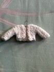 Miniature Dollhouse Sized Sweater, hand crocheted With Tiny Metal Hanger USA — photo 5