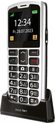 Bea-fon SL260 LTE Silber Mobiltelefon Senioren LCD SOS-Taste USB-C Bluetooth