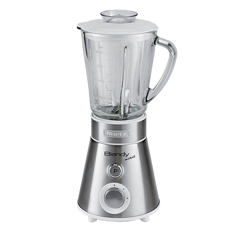 Frullatore Ariete Blendy Metal 561 - Caraffa in Vetro 0,8L 300W