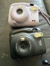 Fujifilm Instax Mini 11 Instant Film Camera Lilac Purple Black Lot Of 2 Tested