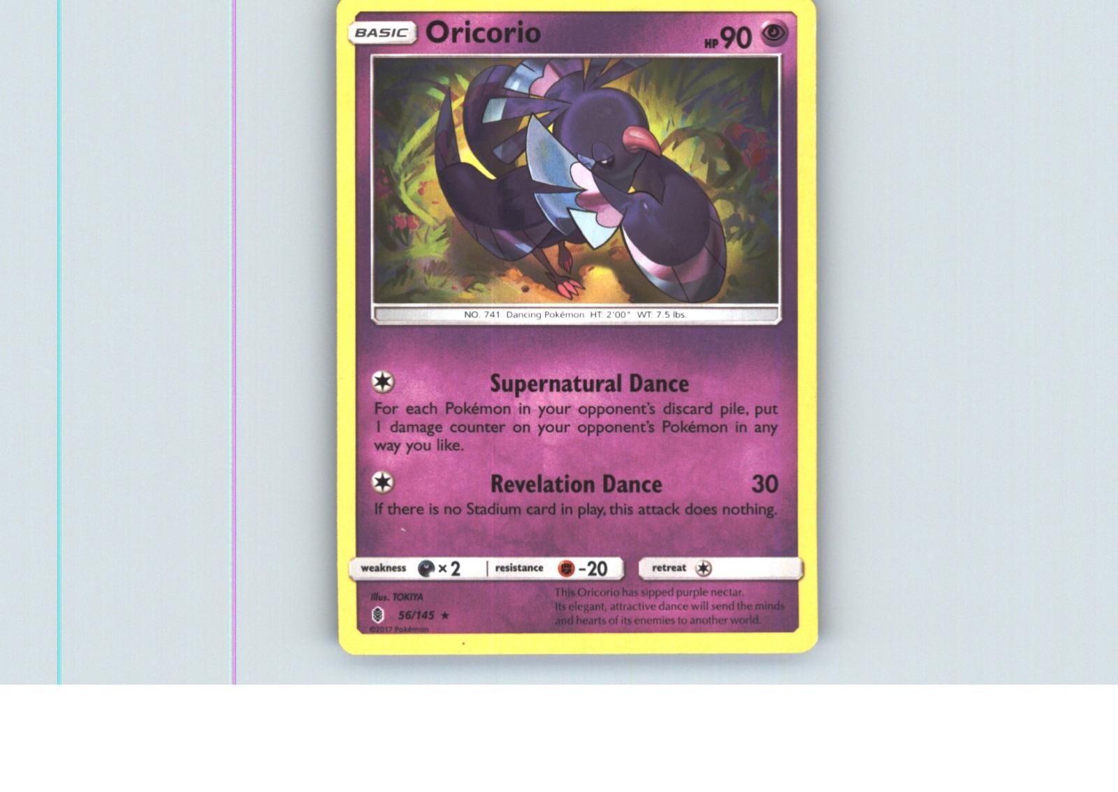 Oricorio 56/145 Rare Guardians Rising Pokemon Near Mint