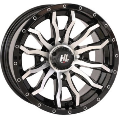 High Lifter Gloss Black/Machined HL21 24X7 Wheel - 24HL21-1145