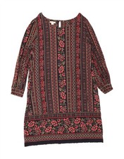 MONSOON Womens Long Sleeve Tent Dress UK 20 2XL Multicoloured Floral LJ03