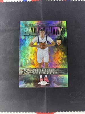 2025-26 Topps Chrome - Ball of Duty Cooper Flagg #BD-21 Teal Refractor /299 (RC)