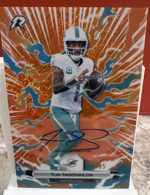 Topps Certified Tua Tagovailoa Miami Dolphins Football Auto Serial #11/25