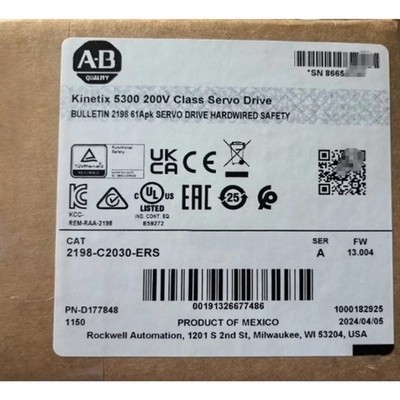 NEW 2198-C2030-ERS Sealed Kinetix 5300 200V Class Servo Drive 2198C2030ERS MMD0