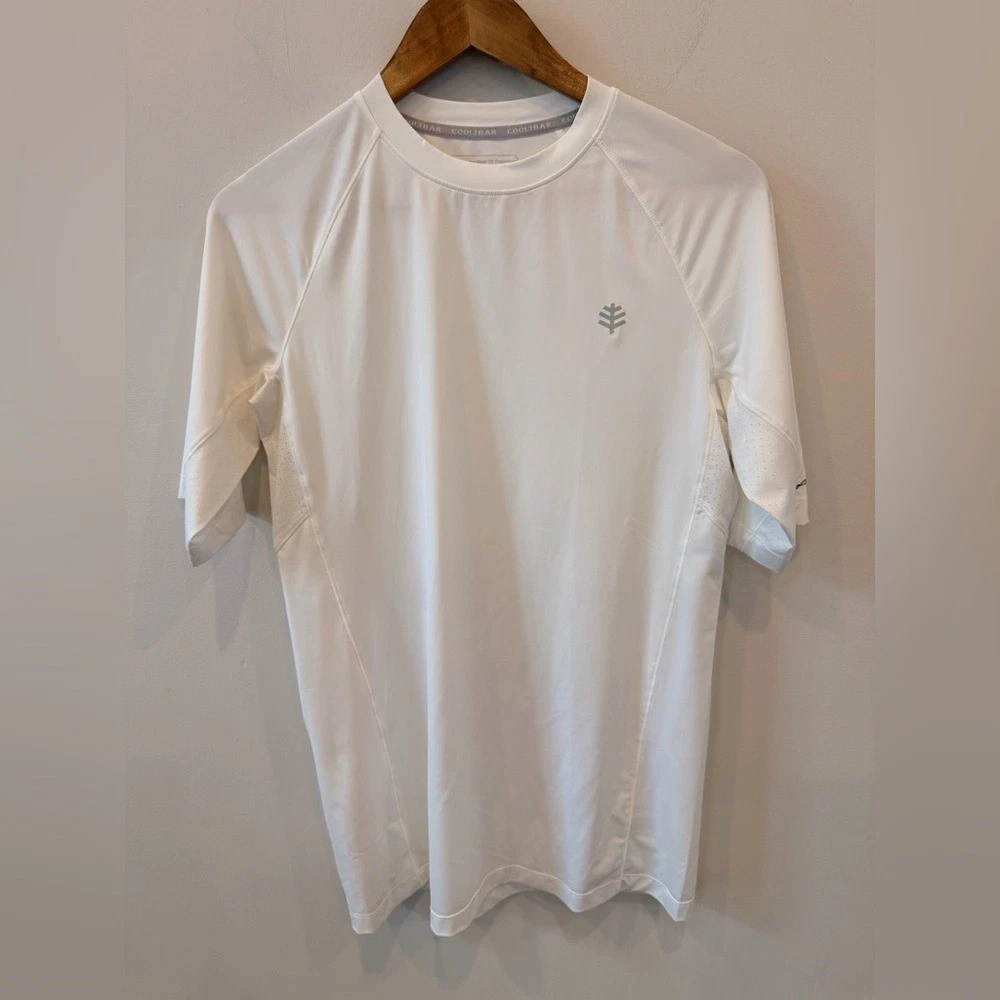 Coolibar UPF 50+ Performance Tee White Short Sleeve Sun Shirt Mens Small
Opens in a new window or ta