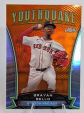 2024 Topps Chrome Baseball Brayan Bello Youthquake Orange #/25