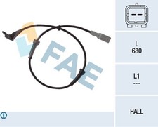 78036 FAE Sensor, Raddrehzahl Vorne für PEUGEOT 454588 Neu