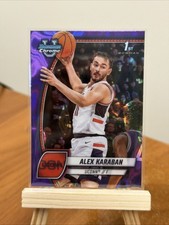 2024-25 Bowman University Chrome - Alex Karaban #100 Purple Lava Refractor (RC)