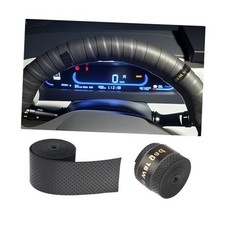 2PCS 3.4Ft Leather Steering Wheel Wrap Tape,Breathable Car Steering Wheel Tape