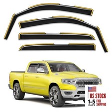 in-Channel Window Rain Guards 2019-2026 Dodge Ram 1500 Crew Cab New Body Style