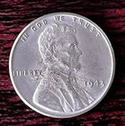 1943 P Lincoln Steel Wheat Cent Penny