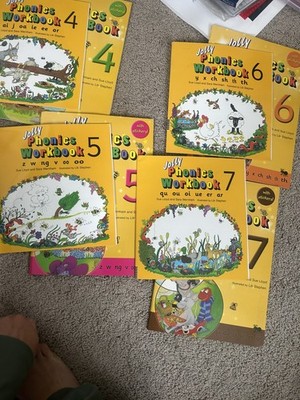 Jolly Phonics komplette Sammlung 4 bis 7 Phonetik Leser Alter.