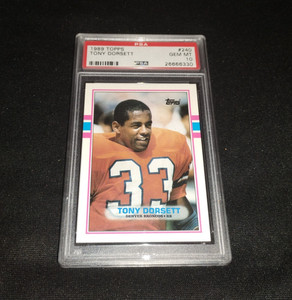 1989 Topps #240 Tony Dorsett Denver Broncos PSA 10