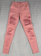 𝅺Alo yoga High Waist Moto Leggings Flamingo Pink Women’s Size Small