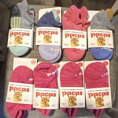 Women's Pacas Alpaca Blend Low Cut Socks Multicolor Size S/M (5-8) 8 pack