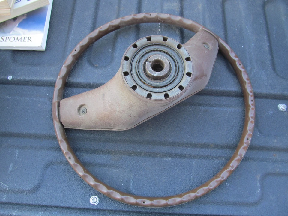 Vintage Cadillac Wood Grain Steering Wheel  1975 ? - image 2 of 4