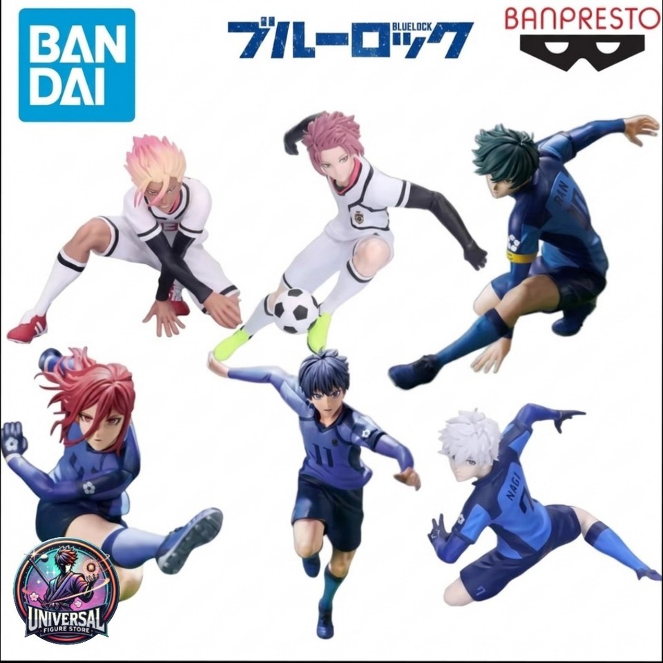 Blue Lock Action Figure Collezione Banpresto Bandai Isagi Nagi Rin Chigiri - NEW