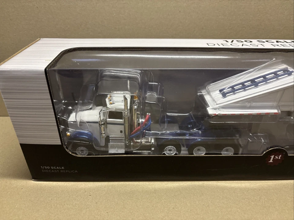 Peterbilt Model 367 with Bottom Dump Trailer 1:50 First Gear 50-3481 Diecast - Image 2 of 4