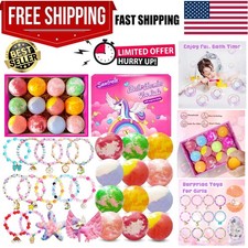 Bath Bombs for Kids Girls with Surprise Toys Inside, Unicorn Bath Bombs with ...