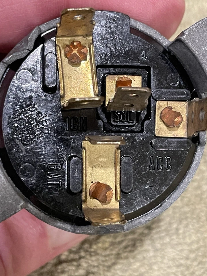 Interruptor de encendido Chevrolet 1958 D1426 Delco 1116544 GM con llave numerada 🔑Envío gratuito Foto 3 de 4