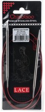 ChiaoGoo Red Lace Stainless Steel Circular Knitting Needles 40"-Size 9/5.5mm