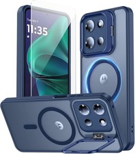 Motorola Moto G Stylus 5G 2026/2025 Case, Fits Magnetic, Ring Stand, Blue Slim