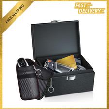 Faraday Key Fob Protector, RFID Signal Blocking Box, Car Key Signal Shield