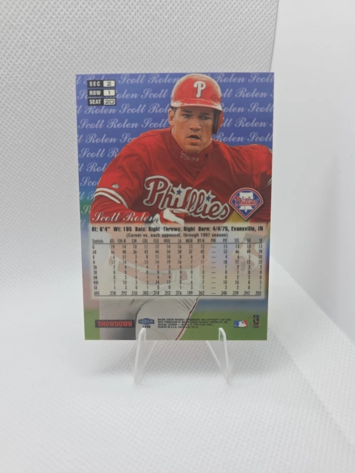 1998 Flair Showcase - Row 1 Scott Rolen #20 - Image 2 of 2