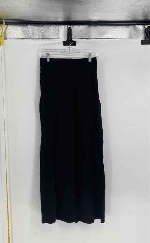American Eagle Outfitters Womens Black High Rise Wide-Leg Ankle Pants Size S