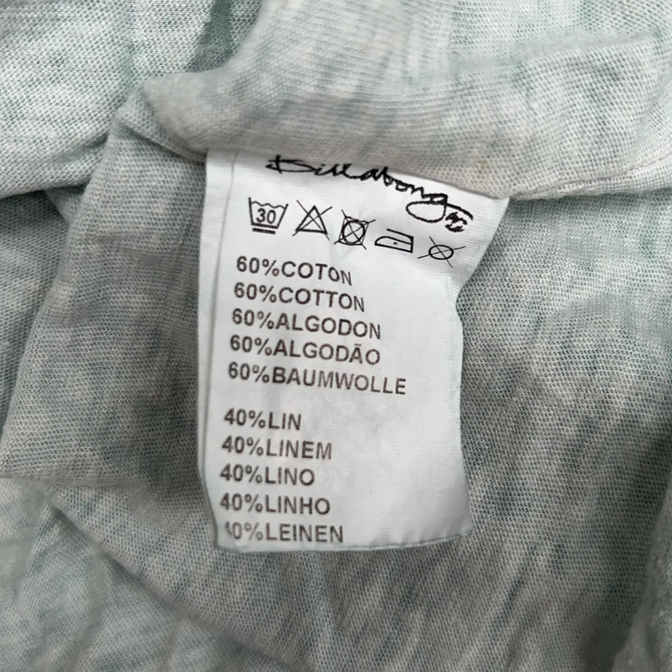Billabong, Tank­top, Größe: M, Grün, Baumwolle/Leinen, Einfarbig, Damen #Bpt - Bild 4 von 4