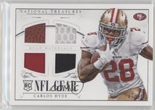 2014 National Treasures Rookie NFL Gear Materials Quad 7/99 Carlos Hyde 0af