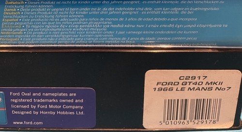 Scalextric Ford GT40 - Le Mans 1966 - Brand New In Box - Rare Model - Picture 8 of 8